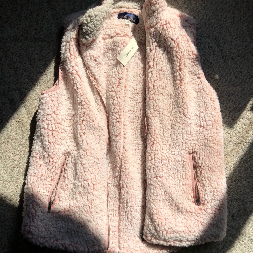 Francesca’s Blush Vest NEVER WORN